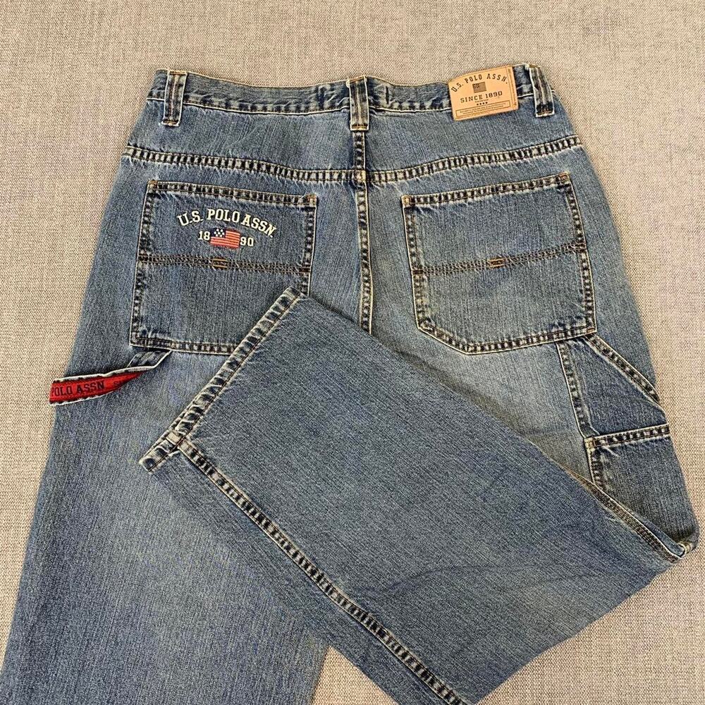 Y2K 90s U.S. Polo Assn Carpenter  Faded Denim Jeans